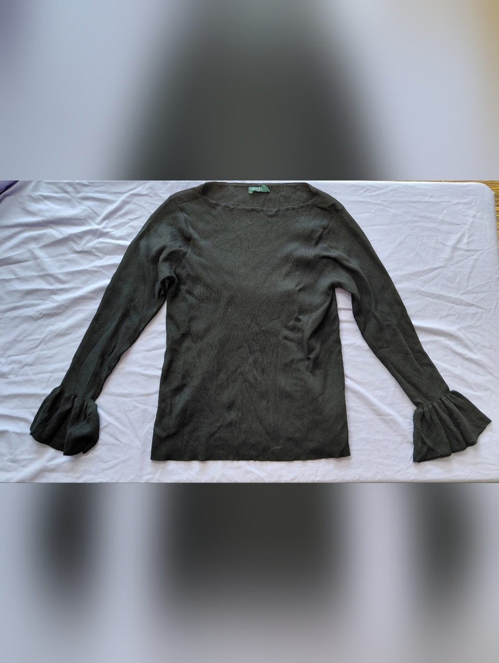Lauren Ralph Lauren Ruffled Long Sleeve Sweater Women's Size XXL